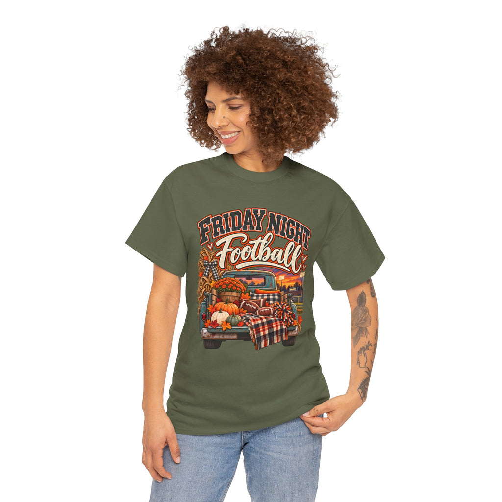 Friday Night Football Vintage Truck Tee – Fall Tailgate & Game Day Shirt