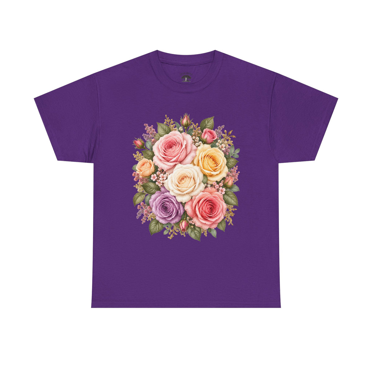 Floral Rose Bouquet T‑Shirt — Vintage Pastel Garden Tee