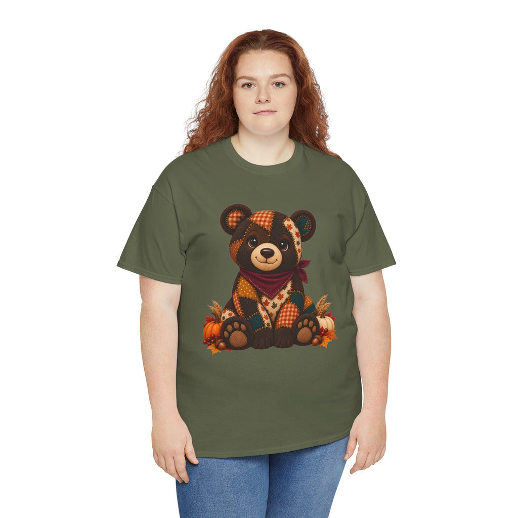 Patchwork Fall Bear T-Shirt