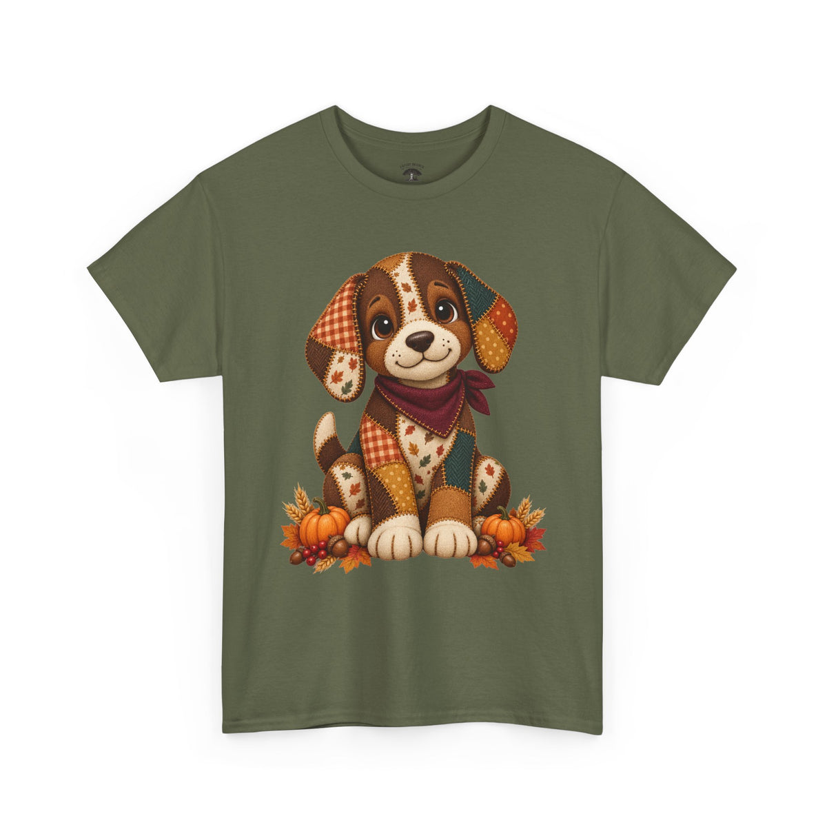 Patchwork Fall Puppy T-Shirt