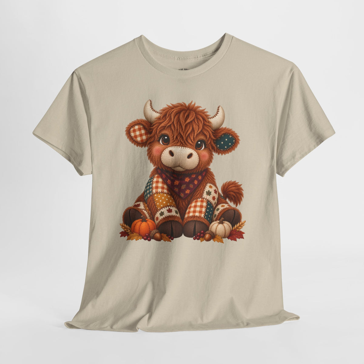 Patchwork Fall Cow T-Shirt