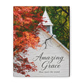 Amazing Grace Canvas Wall Art — Autumn Church Print, 'How Sweet the Sound'