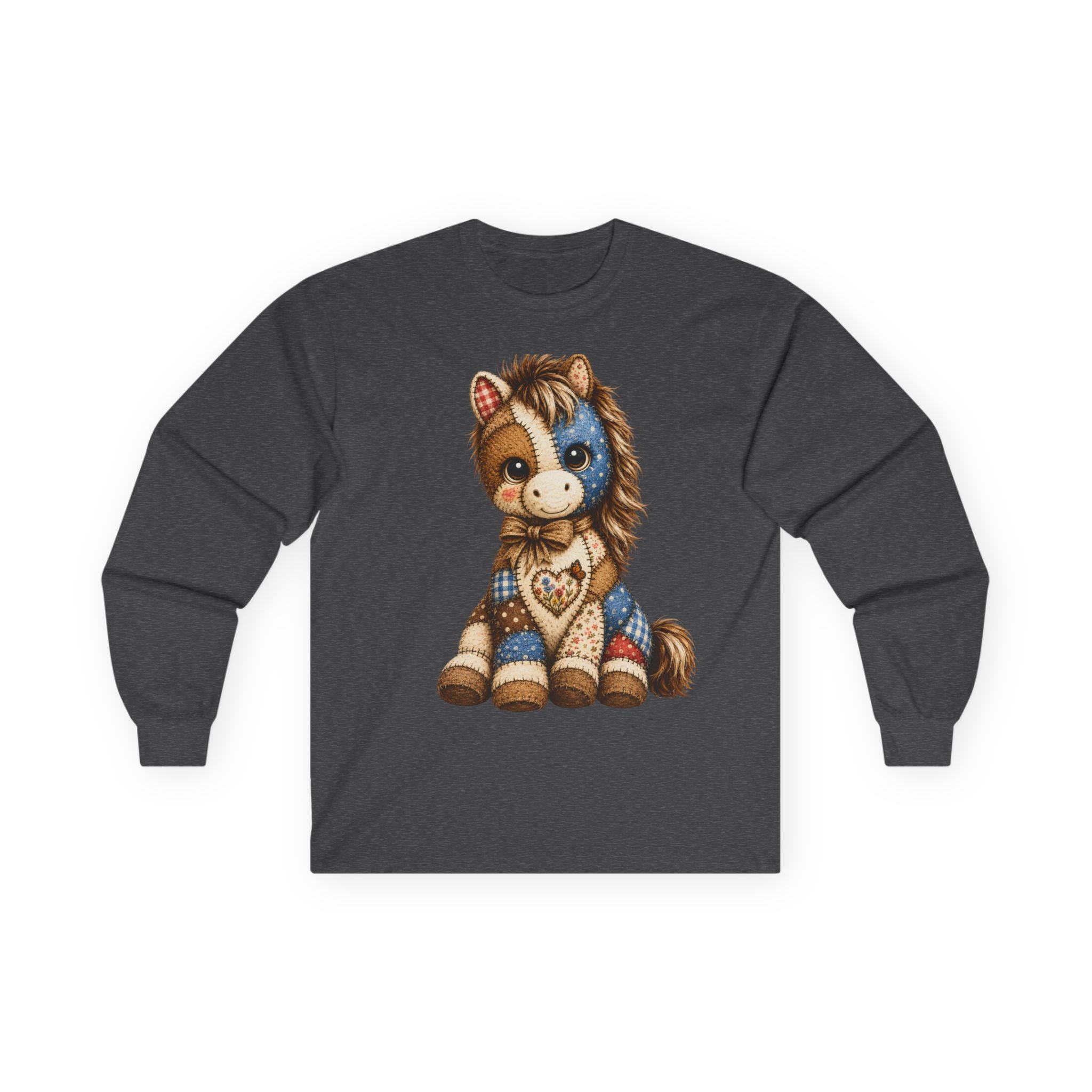 Patriotic Patchwork Pony Long Sleeve Tee