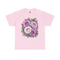 Purple Rose Bouquet T-Shirt — Vintage Floral Graphic Tee for Women & Men