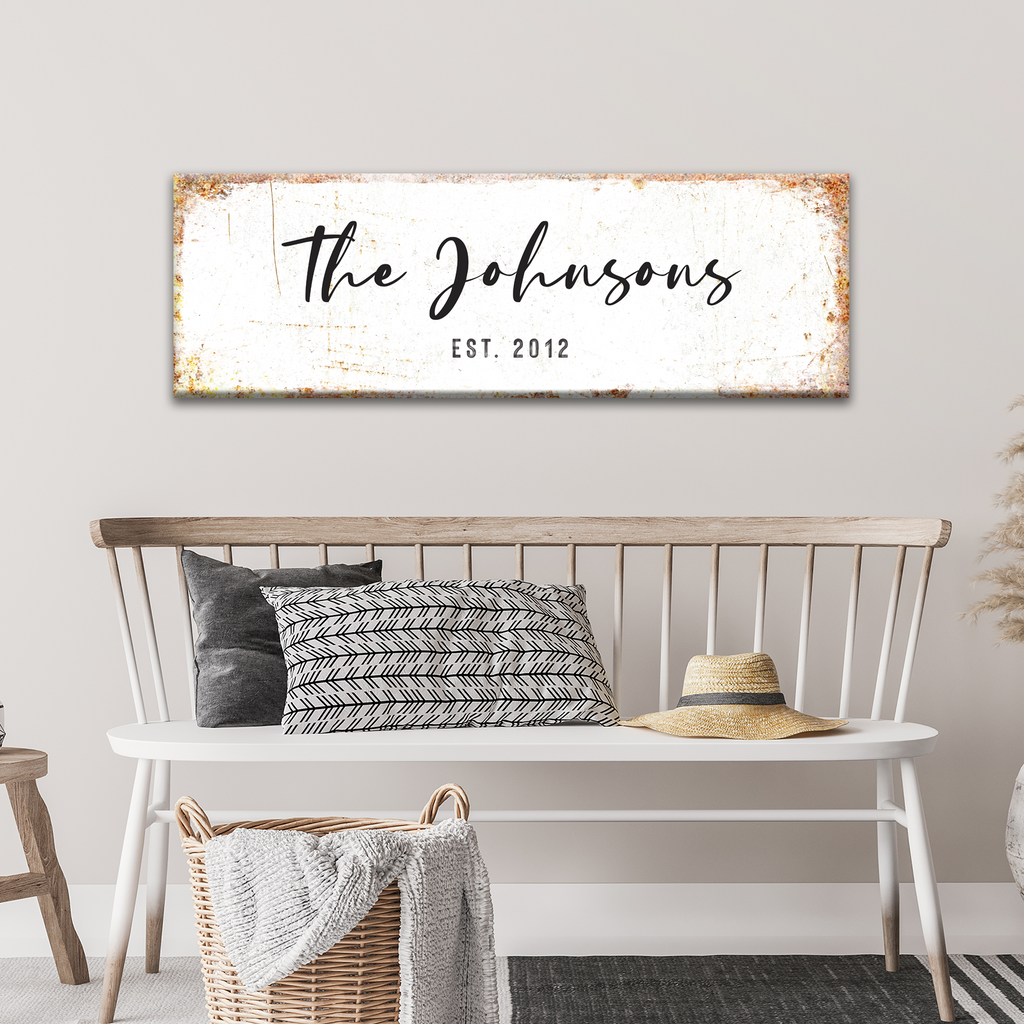 Personalized Rustic Family Name Sign