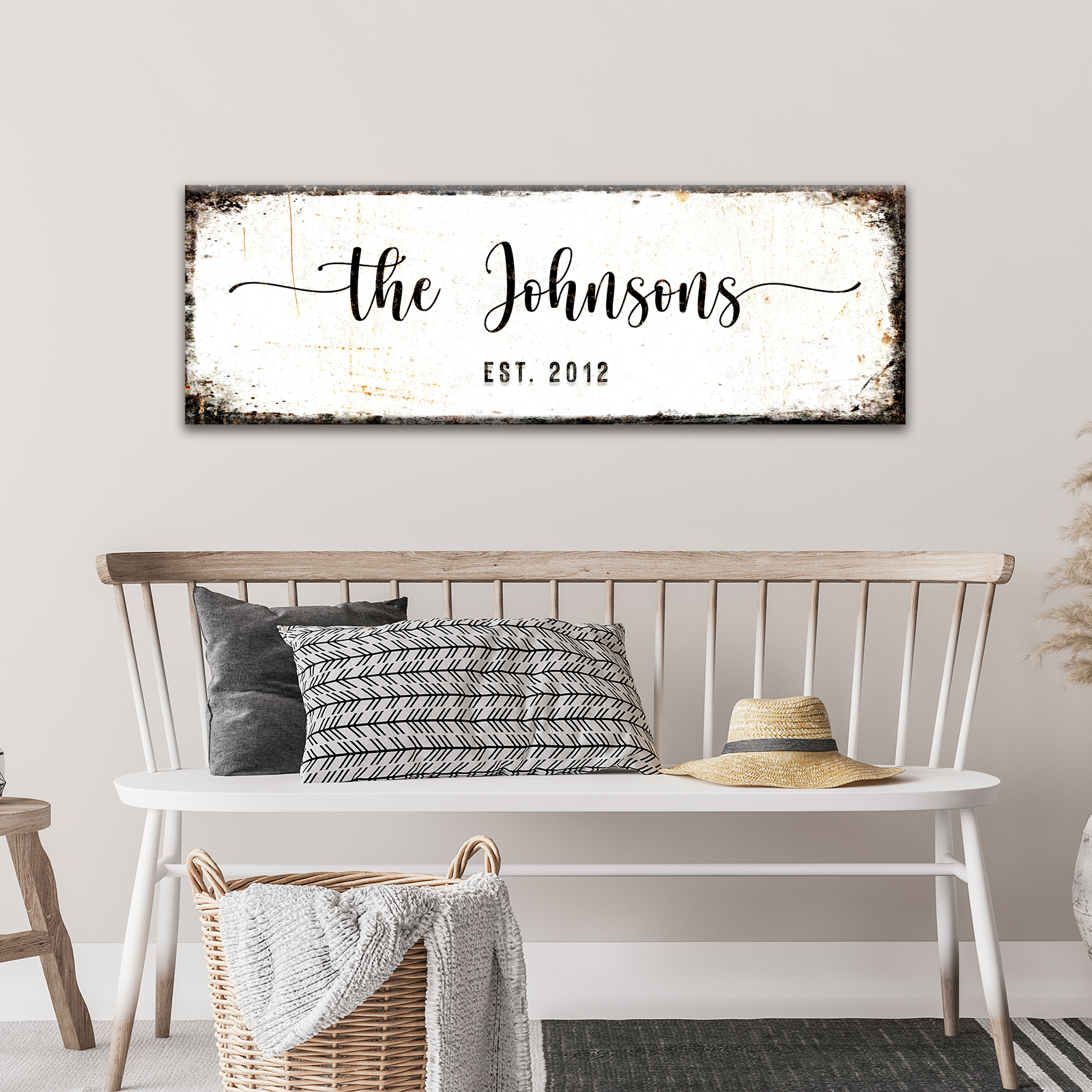 Personalized Rustic Family Name Sign