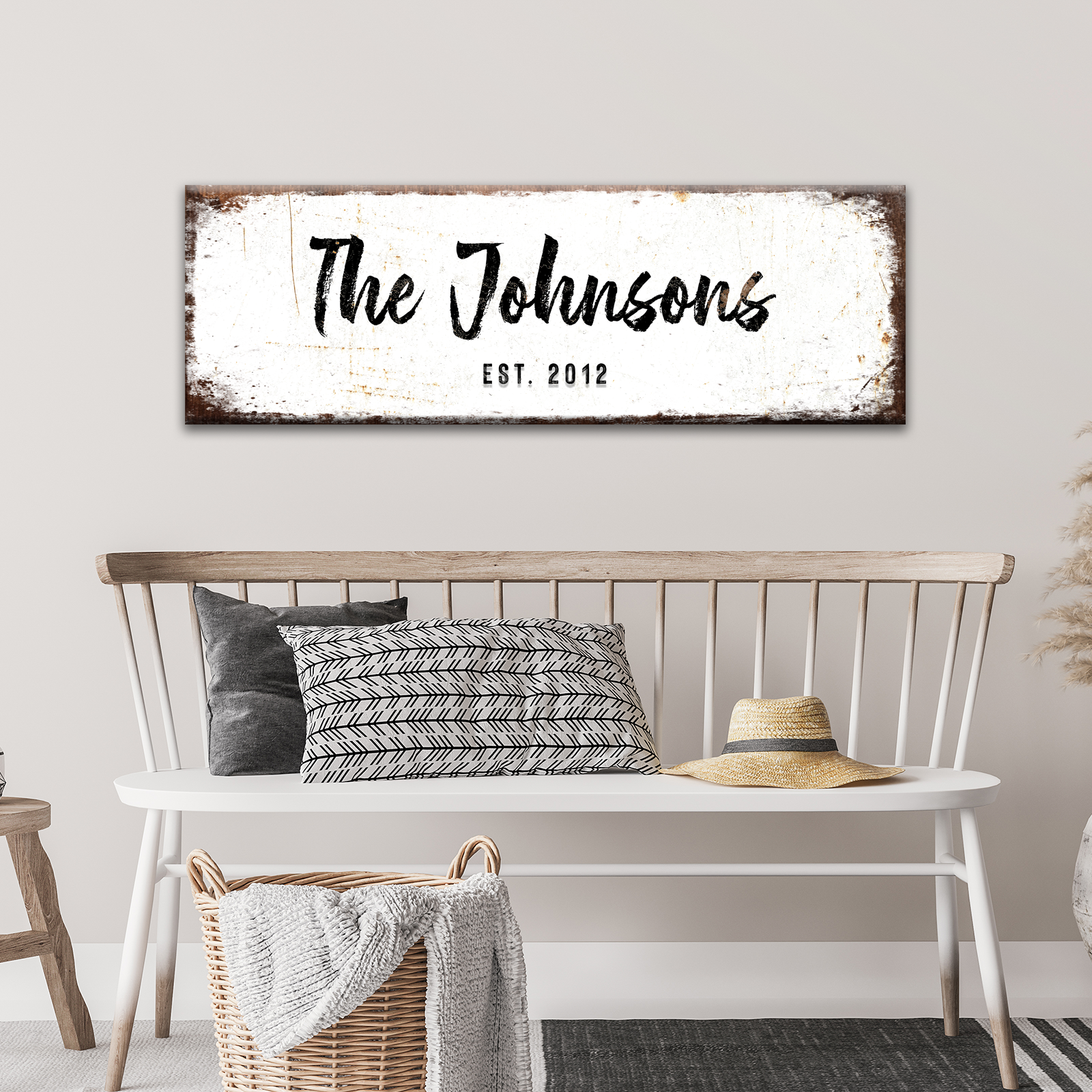 Personalized Rustic Family Name Sign