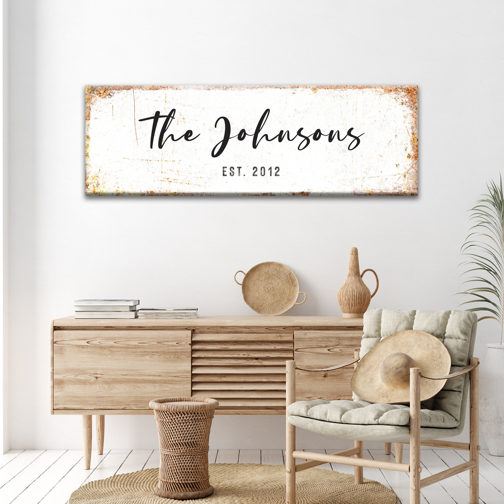Personalized Rustic Family Name Sign