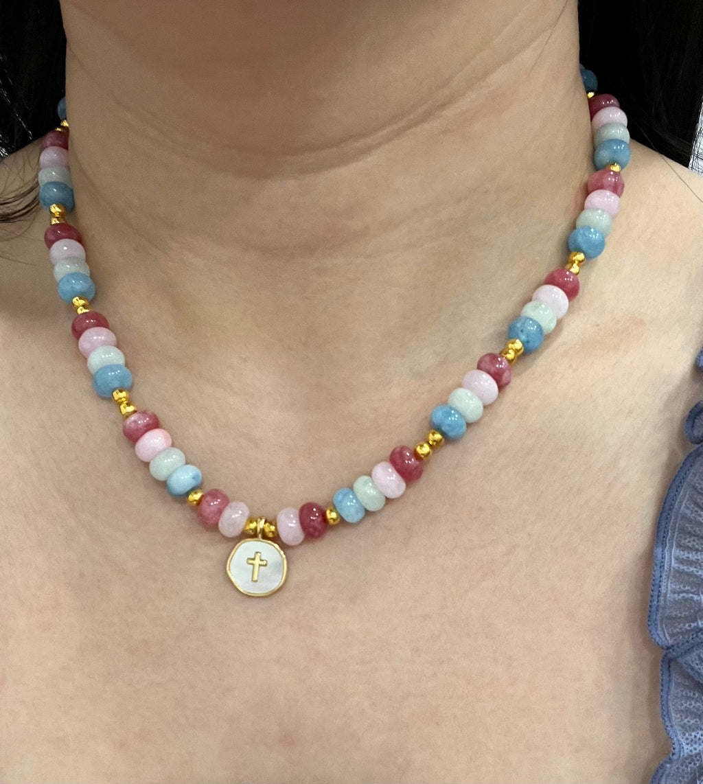 Christian Cross Necklace – Fruit of the Spirit Necklace