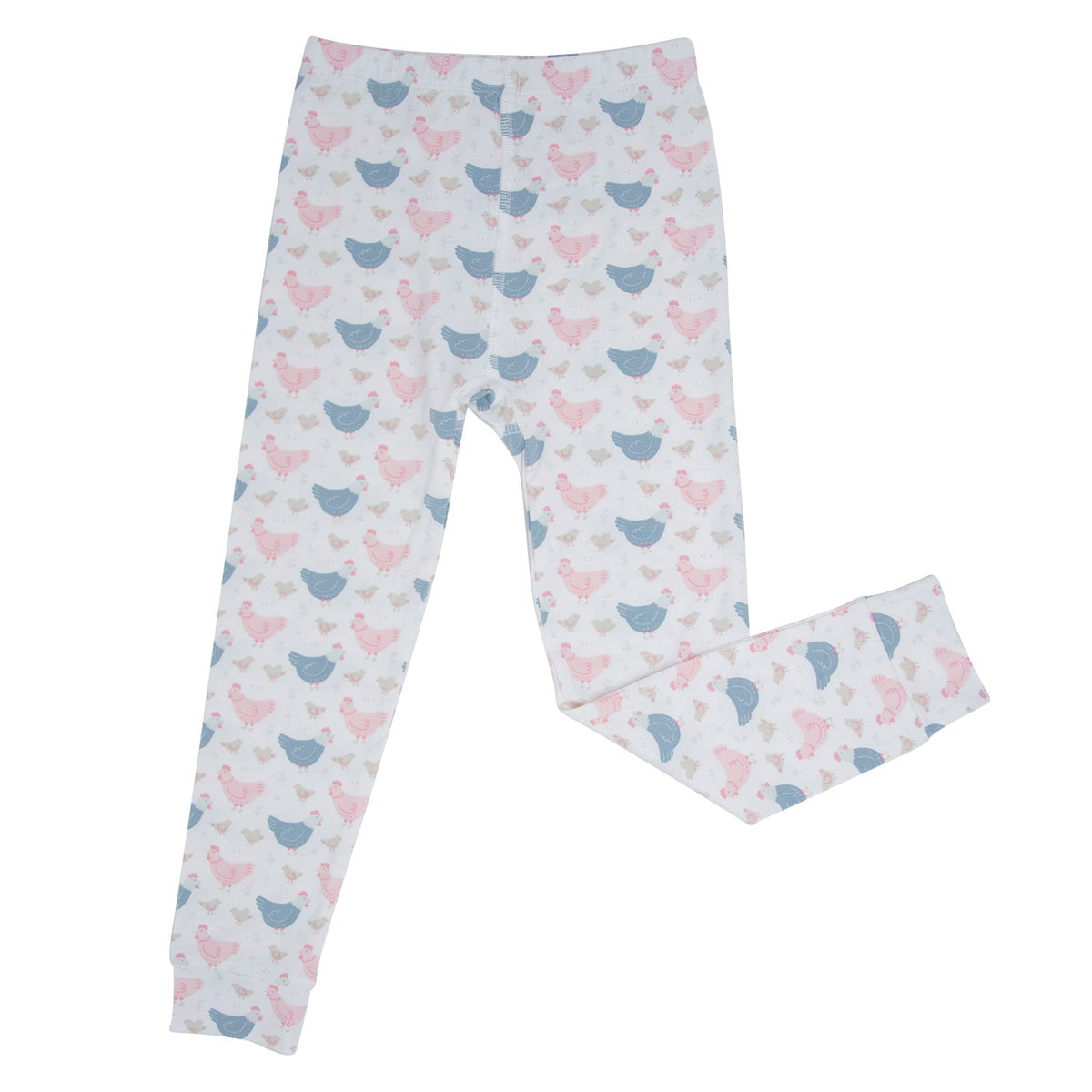 Pink Farm Hens Bamboo Kids Pajama Set
