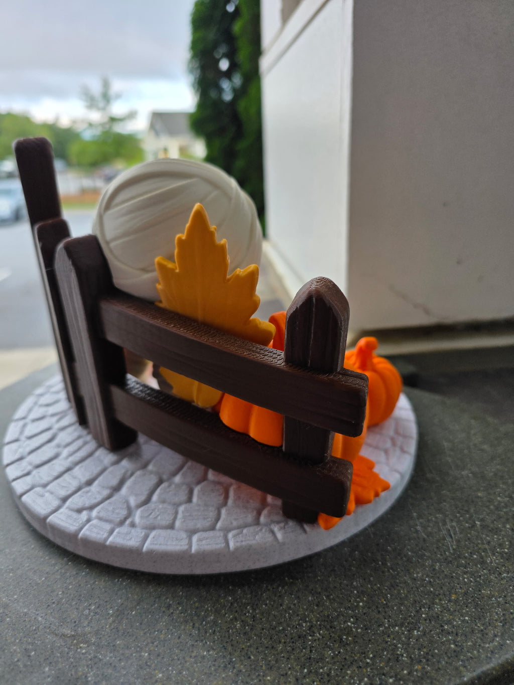 3D Printed Mummy Pumpkin Fall Halloween Décor – Handmade Display