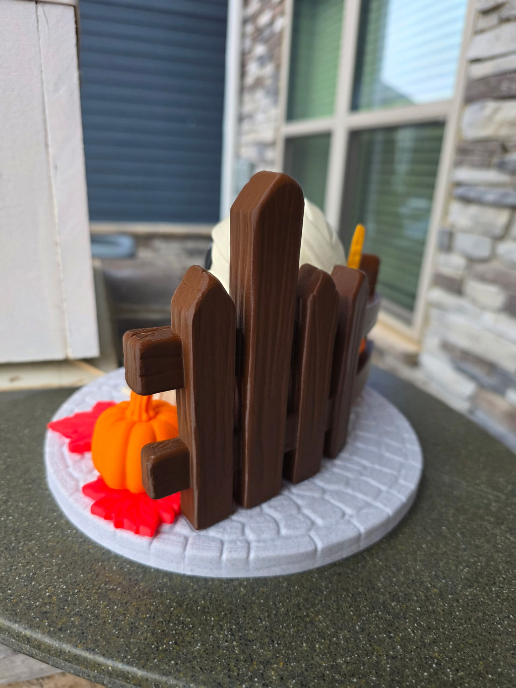 3D Printed Mummy Pumpkin Fall Halloween Décor – Handmade Display